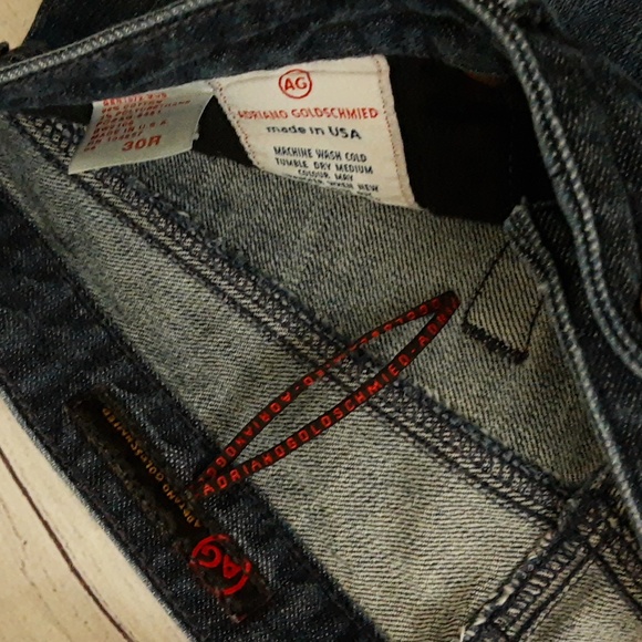 AG the Club Low Rise Bootcut Flare Medium Dark Wash Blue Denim Jeans 30R - Picture 11 of 15